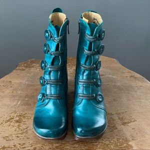 Jafa 671 Handmade Leather Teal Boot